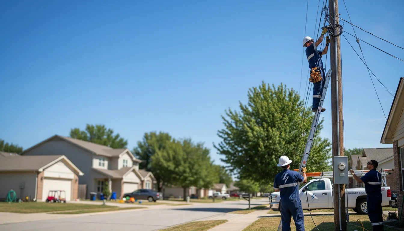 Residential electrician providing installation services in Mayville, ND